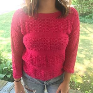 Pink sweater